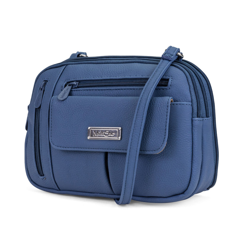  MultiSac Zippy Triple Compartment Crossbody Bag