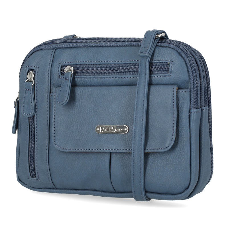 Zippy Triple Compartment Crossbody Bag