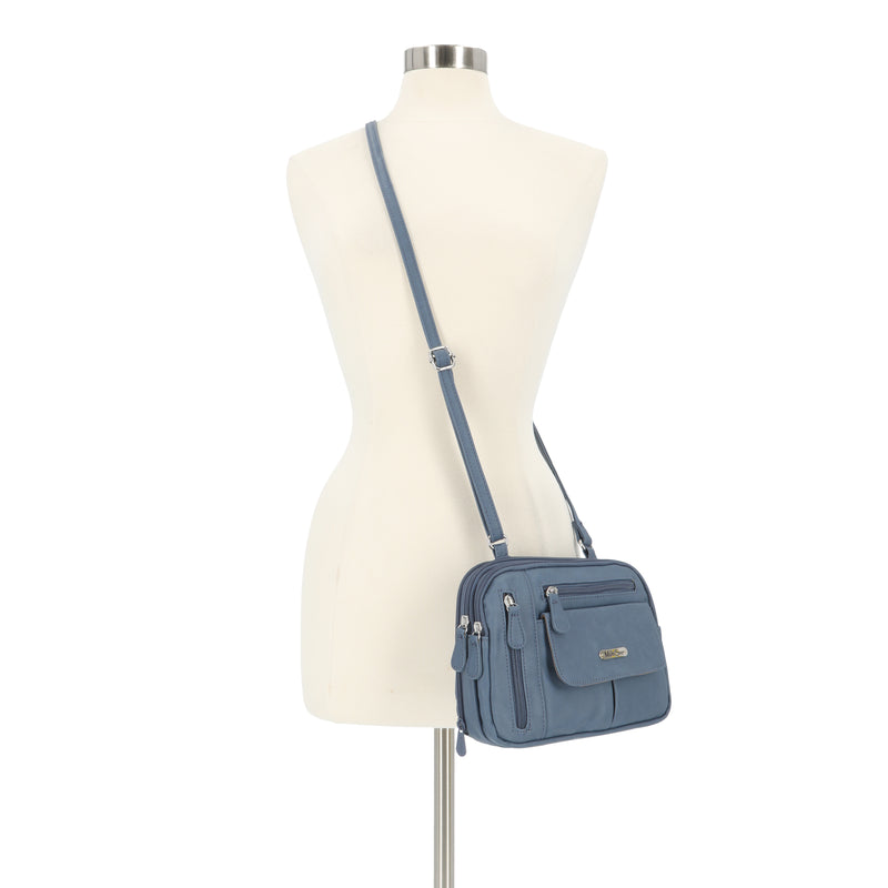 Zippy Triple Compartment Crossbody Bag 🧼 – MultiSac Handbags