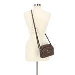 Mini Dynamic Crossbody Bag - Women's Crossbody Bags - MultiSac Handbags - Organizer Bags - Multiple Pockets - Chocolate