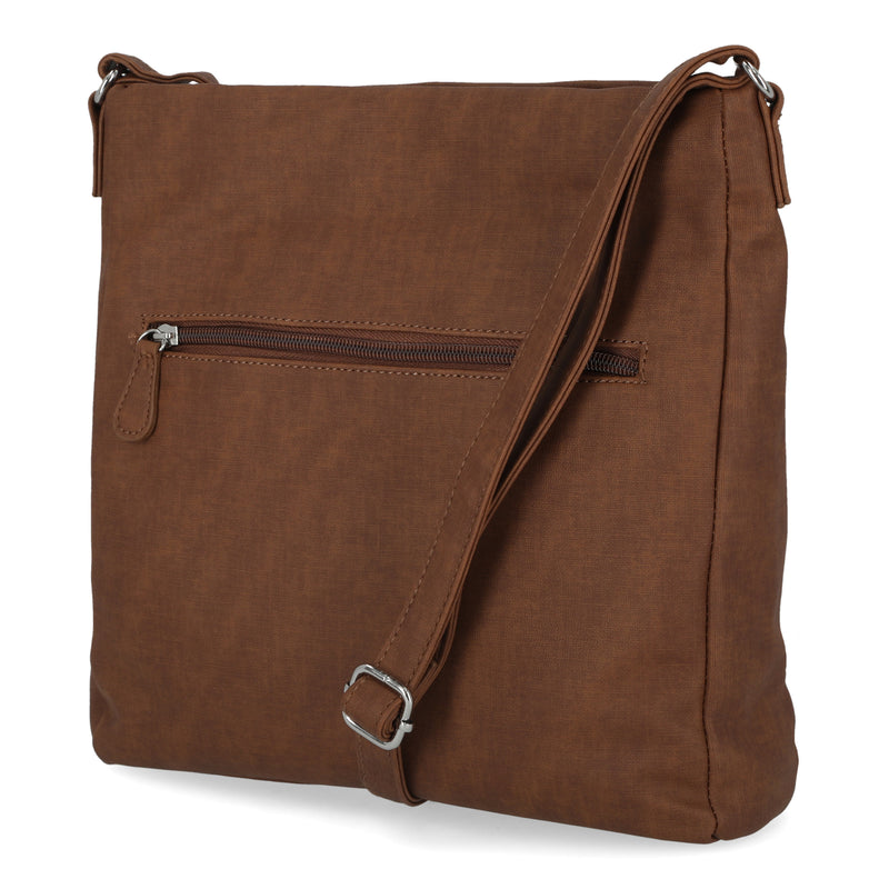 Brown Leather Large crossbody pocket