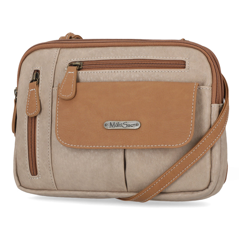 Zippy Triple Compartment Crossbody Bag – MultiSac Handbags