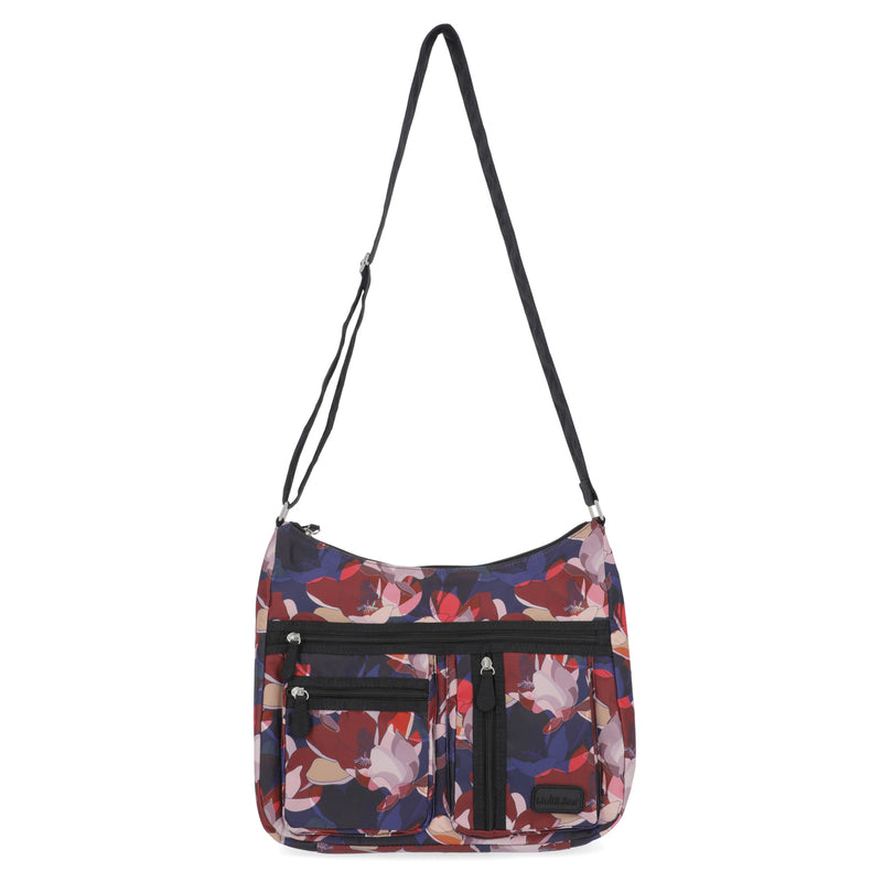 MultiSac Handbags - washable Women's Handbags - Organizer Bags - Vegan Leather Bags - Mansfield Hobo Bag - Modern Fleur - Shoulder Bags