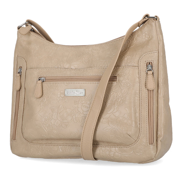 Multi Pocket Shoulder Bag H1407 - Burgundy