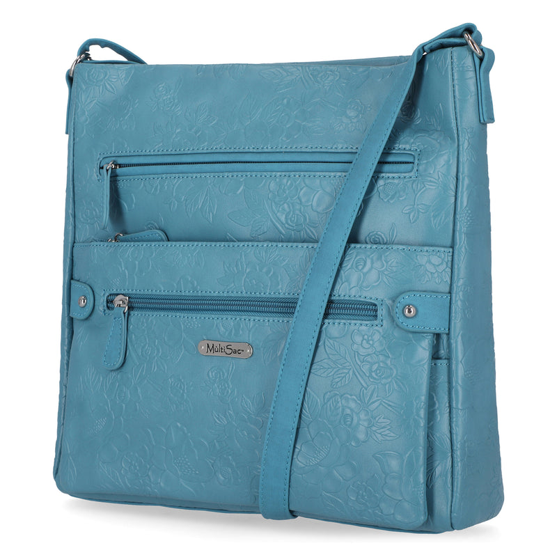 MultiSac Adele Floral Embossed Vegan Leather Backpack