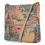 Lorraine Crossbody Bag - Women's Large Crossbody Bags - Organizer Bags - Vegan Leather Bags - Multiple Pockets and Compartments - Tropicana Floral 