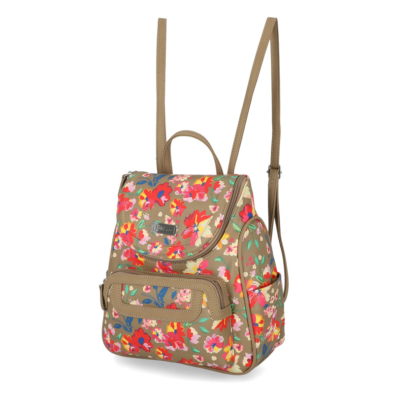 Major Backpack - Women's Backpacks - Organizer Backpacks - Vegan Leather Backpacks - Multiple Pockets and Compartments - Firework Floral