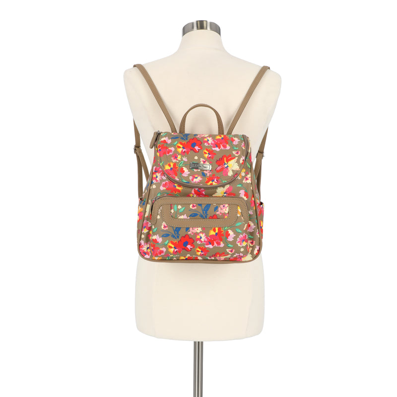 Major Backpack - Women's Backpacks - Organizer Backpacks - Vegan Leather Backpacks - Multiple Pockets and Compartments - Firework Floral