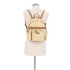 Adele Backpack - Women's Backpacks - MultiSac Handbags - Organizer Backpack - Gingham