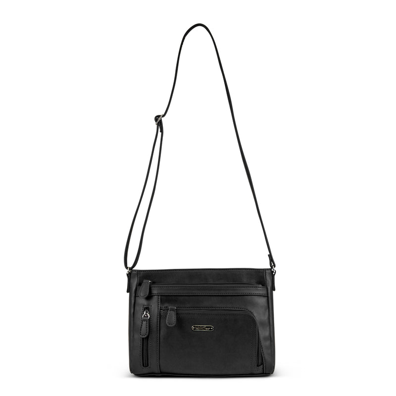 East West Crossbody Purse - Black , Women's