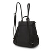 Major Backpack - Women's Backpacks - Organizer Backpacks - Vegan Leather Backpacks -  Multiple Pockets and Compartments - washable - Black Backpack