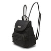 Major Backpack - Women's Backpacks - Organizer Backpacks - Vegan Leather Backpacks -  Multiple Pockets and Compartments - washable - Black Backpack