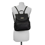 Major Backpack - Women's Backpacks - Organizer Backpacks - Vegan Leather Backpacks -  Multiple Pockets and Compartments - washable - Black Backpack