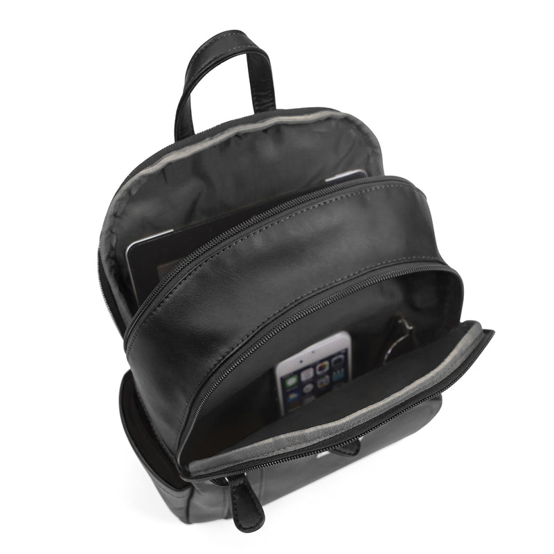 Adele Backpack - washable Women's Backpacks - MultiSac Handbags - Organizer Backpack - Black